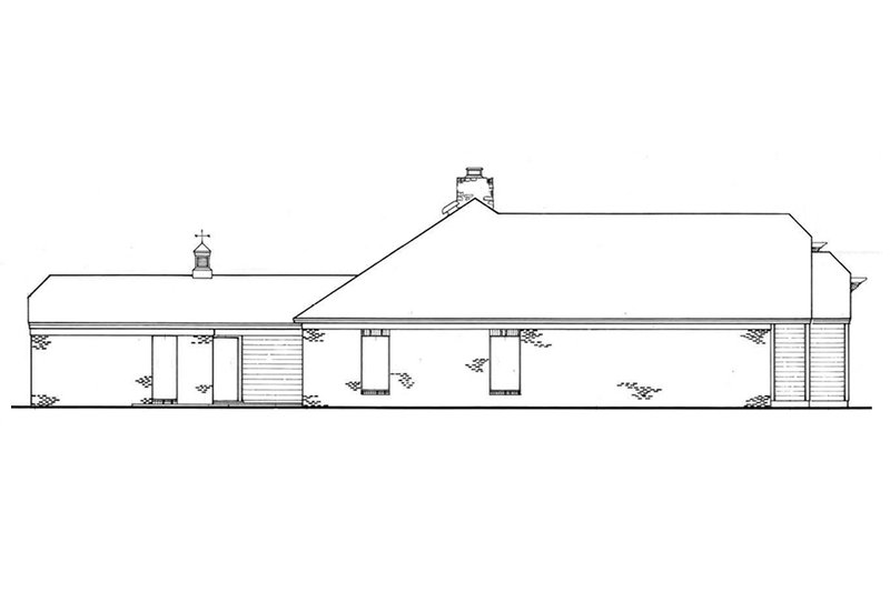 Home Plan - Left Side Elevation