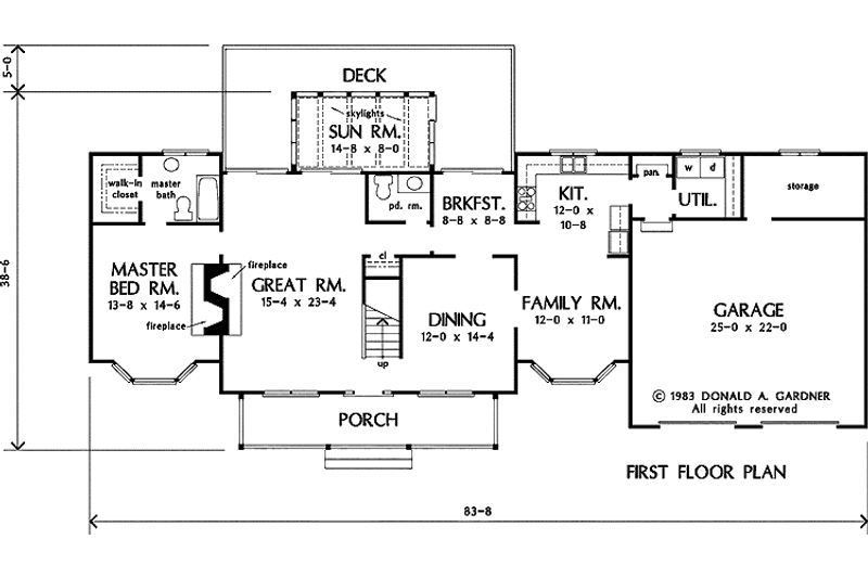 Home Plan - Floor Plan - Main Floor for Country House Plan #929-537 - 3 bed, 2.5 bath
