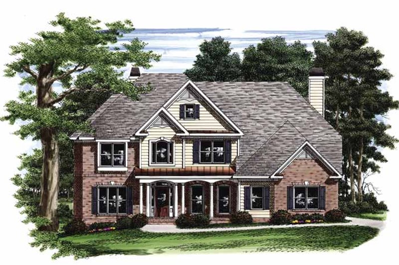 Dream House Plan - Traditional Exterior - Front Elevation Plan #927-489