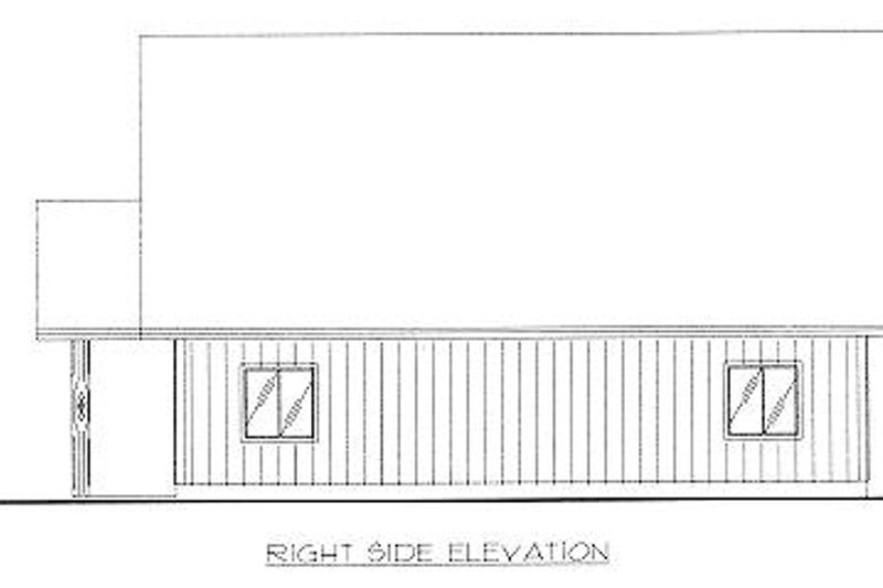 Home Plan - Exterior - Other Elevation 1 for Traditional House Plan #117-551, 0 bath