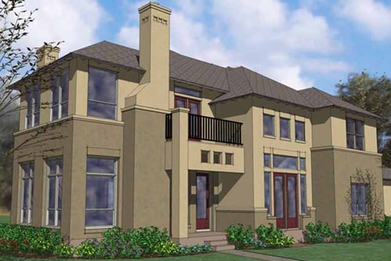 Dream House Plan - Mediterranean Exterior - Front Elevation Plan #120-225