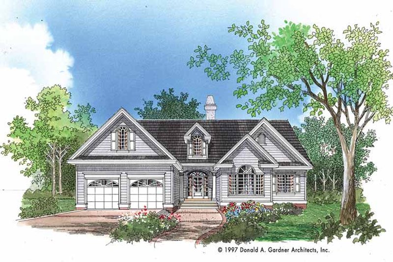 Traditional Style House Plan - 3 Beds 2 Baths 1542 Sq/Ft Plan #929-363 ...