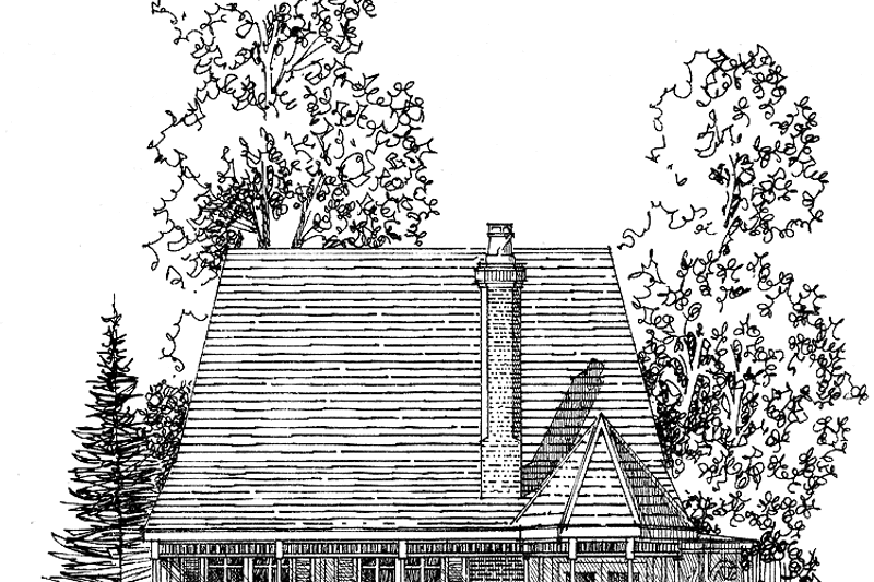 Home Plan - Exterior - Rear Elevation for Craftsman House Plan #1016-57 - 3 bed, 2 bath