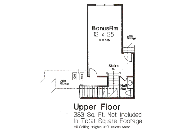 European Floor Plan - Other Floor Plan #310-988