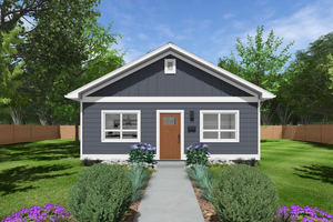 Exterior - Front Elevation 3 for Traditional House Plan #126-284 - 2 bed, 1 bath