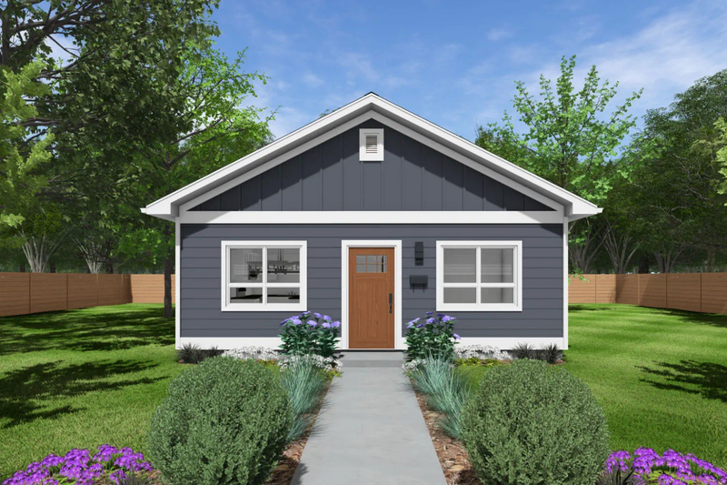 House Design - Exterior - Front Elevation 3 for Traditional House Plan #126-284 - 2 bed, 1 bath