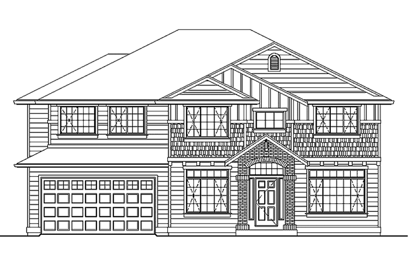 Architectural House Design - Contemporary Exterior - Front Elevation Plan #951-5