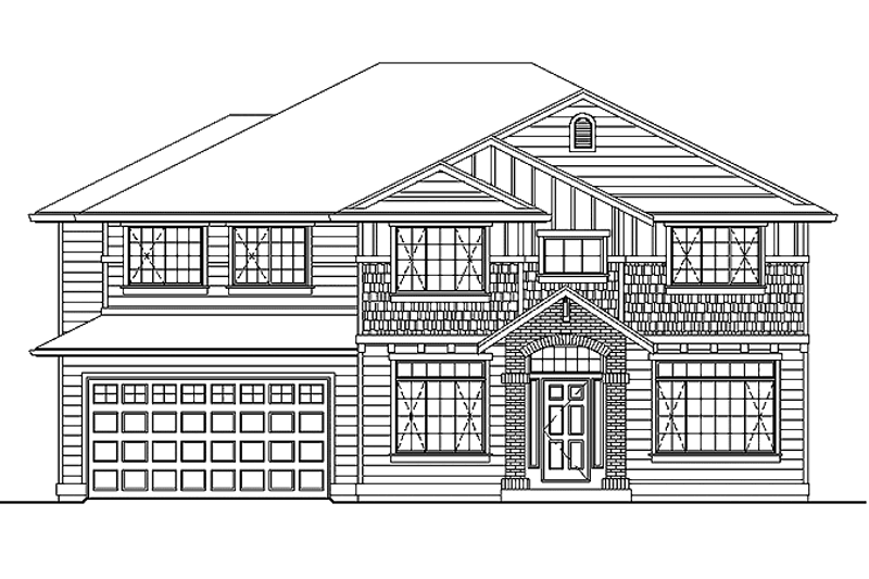 Home Plan - Contemporary Exterior - Front Elevation Plan #951-5