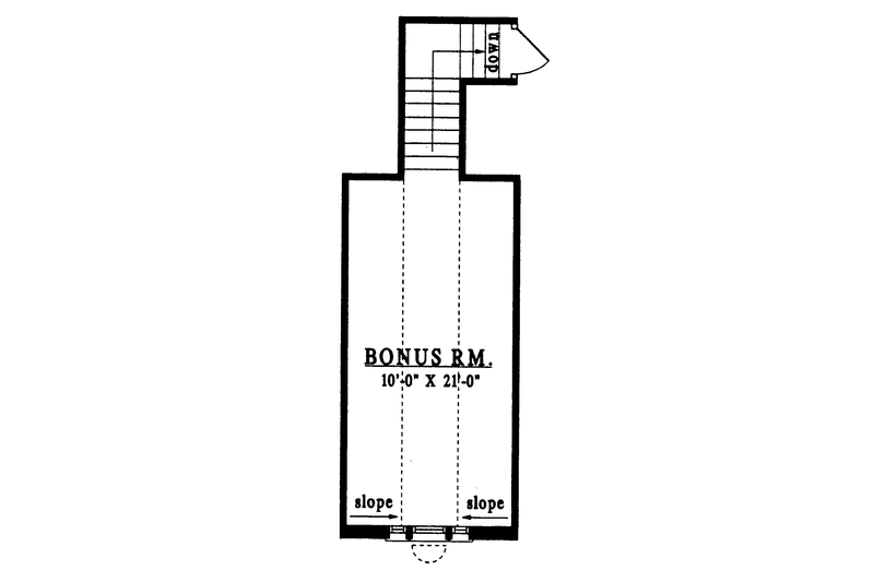 Home Plan - Floor Plan - Other Floor for Country House Plan #42-547 - 3 bed, 2 bath