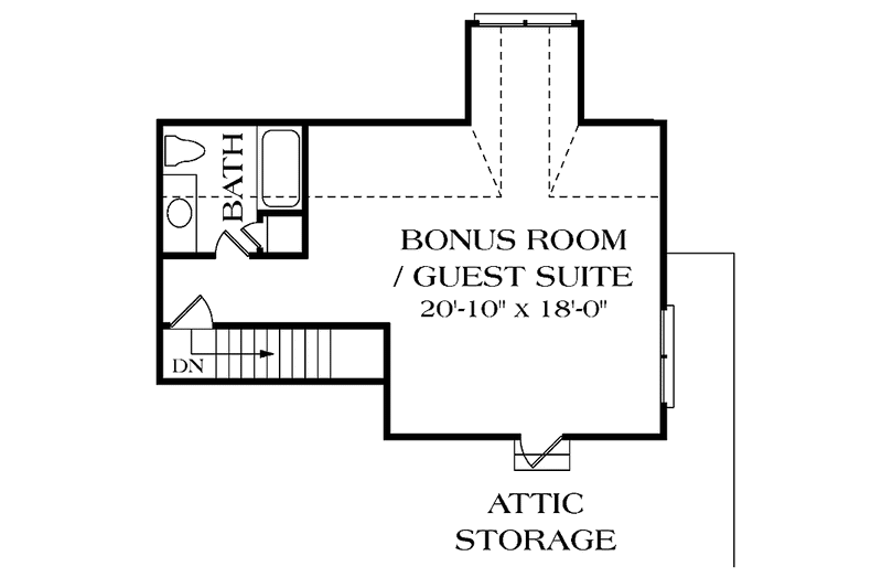 Dream House Plan - Floor Plan - Upper Floor for Traditional House Plan #453-485 - 4 bed, 3.5 bath