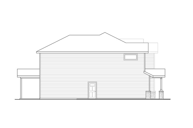 Home Plan - Exterior - Other Elevation for Craftsman House Plan #124-1352 - 4 bed, 3 bath