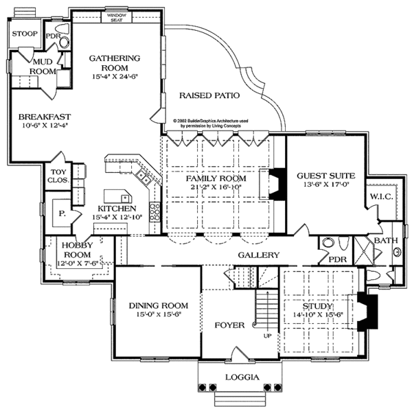 House Plan Design - Traditional Floor Plan - Main Floor Plan #453-462