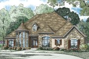 European Style House Plan - 4 Beds 3 Baths 3090 Sq/Ft Plan #17-3386 