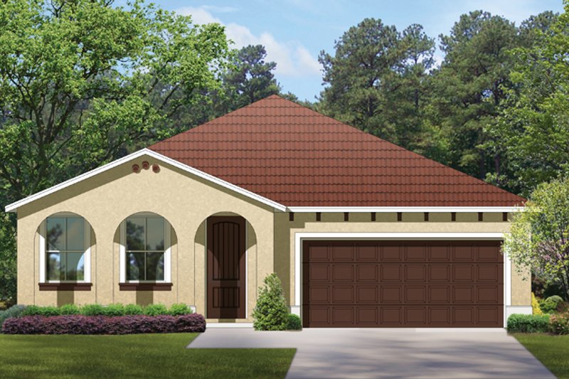 Home Plan - Mediterranean Exterior - Front Elevation Plan #1058-59