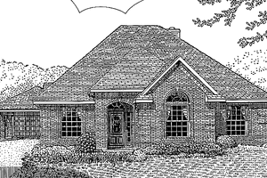 House Blueprint - Country Exterior - Front Elevation Plan #968-18