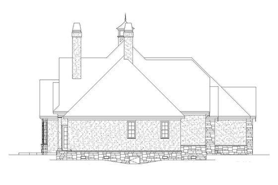 Exterior - Other Elevation 1 for European House Plan #929-957 - 3 bed, 3 bath