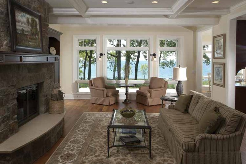 Home Plan - Interior - Family Room for Craftsman House Plan #928-171 - 3 bed, 3.5 bath