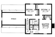 Colonial Style House Plan - 3 Beds 2.5 Baths 1418 Sq/Ft Plan #72-1087 Floor 