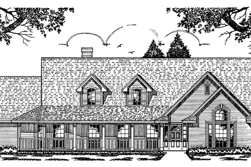 Home Plan - Ranch Exterior - Front Elevation Plan #42-477