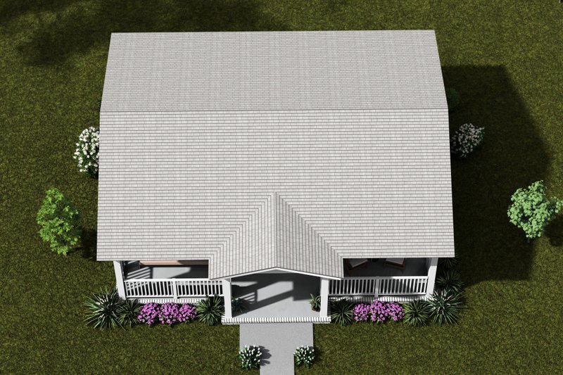 House Plan Design - Exterior - Other Elevation 3 for Cottage House Plan #513-2360 - 1 bed, 1 bath