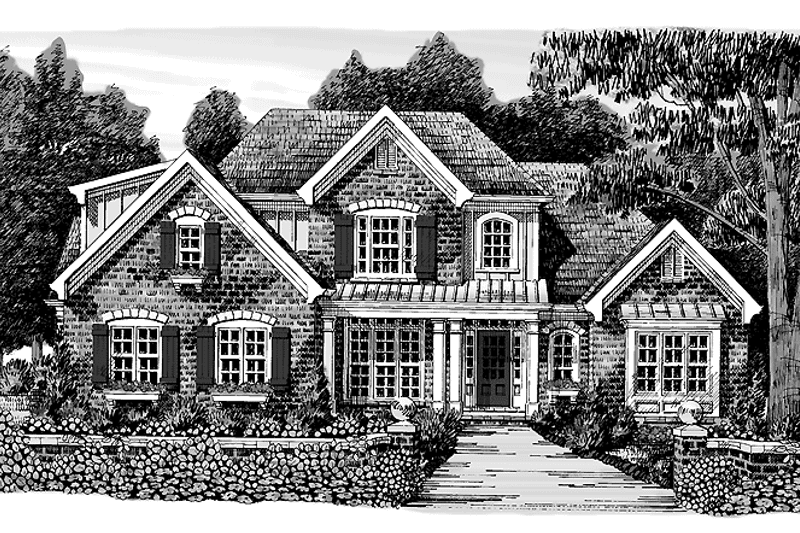 House Blueprint - Exterior - Front Elevation 8 for Traditional House Plan #927-874 - 4 bed, 3 bath