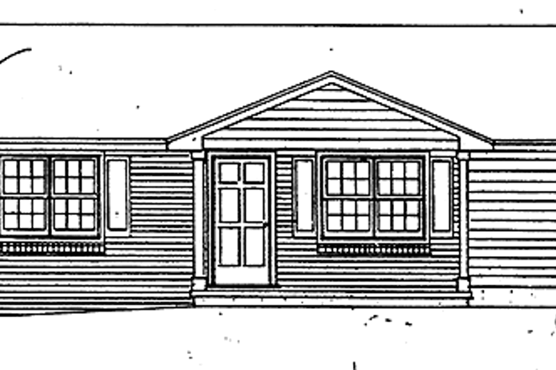 House Blueprint - Contemporary Exterior - Front Elevation Plan #30-246