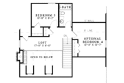 Mediterranean Style House Plan - 4 Beds 2 Baths 1472 Sq/Ft Plan #17-3299 