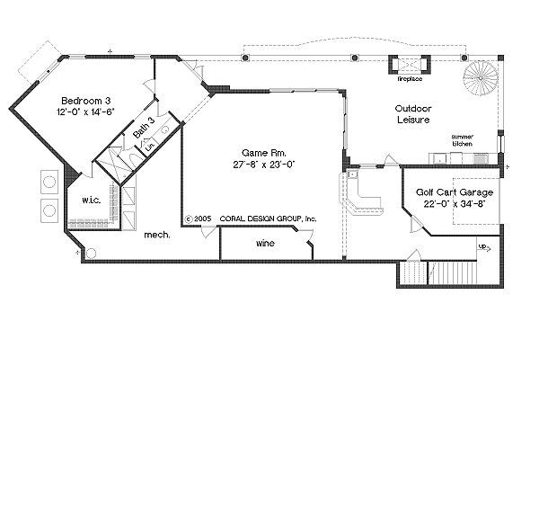 European Floor Plan - Lower Floor Plan #135-144