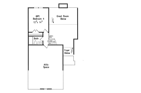 Floor Plan - Other Floor for Country House Plan #927-585 - 3 bed, 2 bath