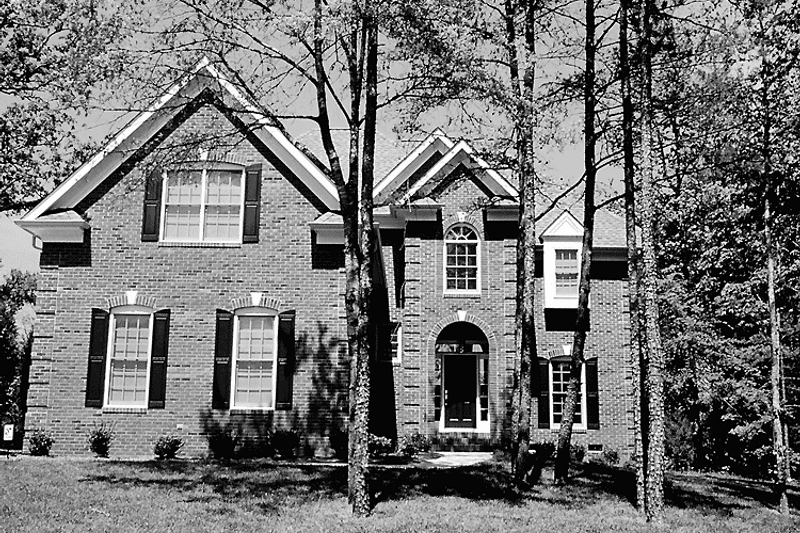 House Blueprint - Exterior - Front Elevation 3 for Traditional House Plan #453-343 - 4 bed, 2.5 bath