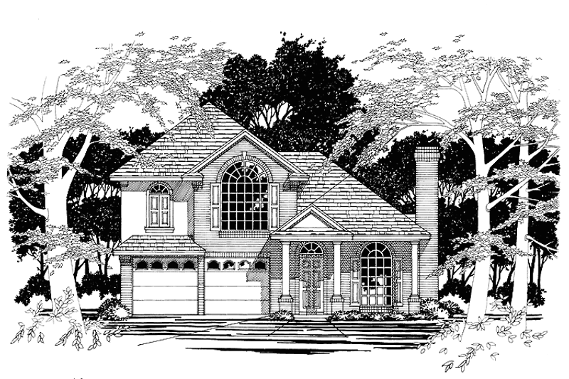 Home Plan - Mediterranean Exterior - Front Elevation Plan #472-28