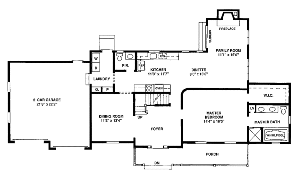 Home Plan - Classical Floor Plan - Main Floor Plan #1003-4