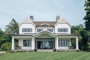 Home Plan - Exterior - Front Elevation for Farmhouse House Plan #928-406 - 5 bed, 6.5 bath