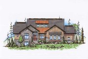 Country Style House Plan - 5 Beds 6 Baths 5127 Sq/Ft Plan #5-311 