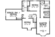 Country Style House Plan - 3 Beds 2.5 Baths 2271 Sq/Ft Plan #72-1078 Floor 