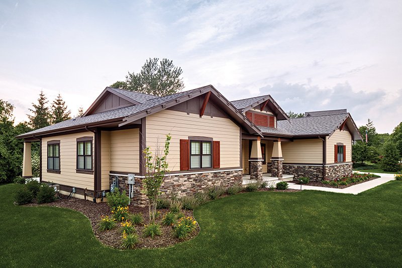 Architectural House Design - Exterior - Front Elevation 5 for Craftsman House Plan #928-266 - 3 bed, 2.5 bath
