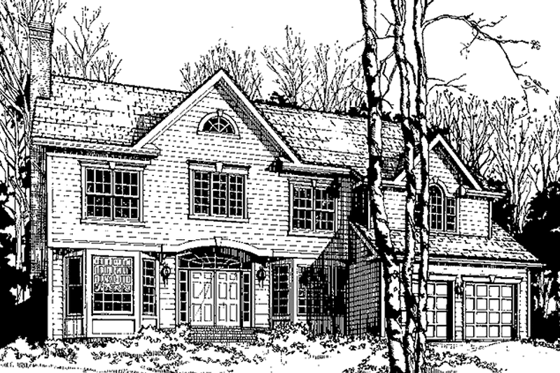 House Plan Design - Colonial Exterior - Front Elevation Plan #953-45