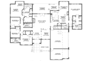 European Style House Plan - 5 Beds 4 Baths 3003 Sq/Ft Plan #17-2931 