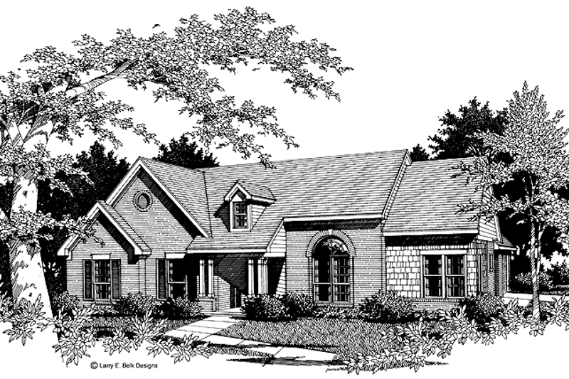 Architectural House Design - Traditional Exterior - Front Elevation Plan #952-62