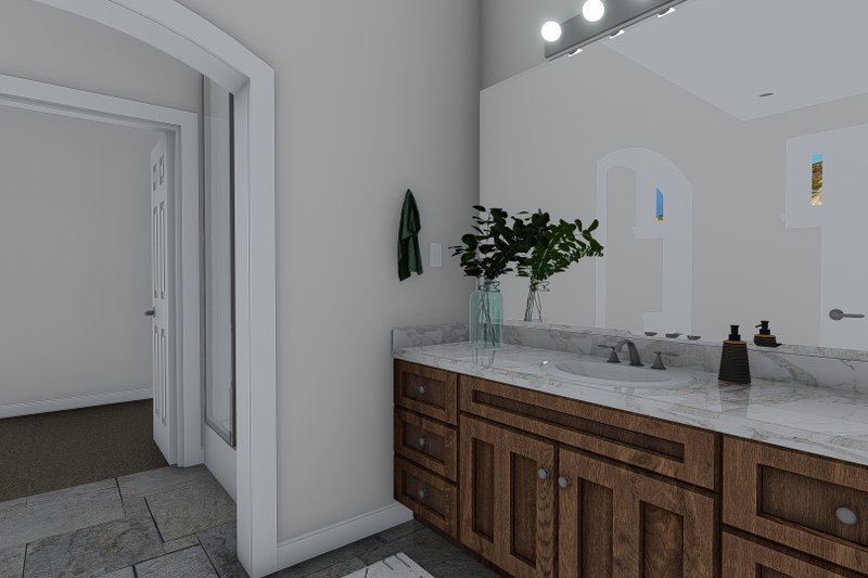 House Plan Design - Interior - Master Bathroom 1 for Craftsman House Plan #1060-70 - 5 bed, 2.5 bath