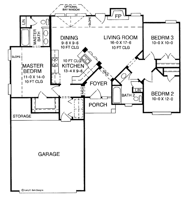 Dream House Plan - Ranch Floor Plan - Main Floor Plan #952-170