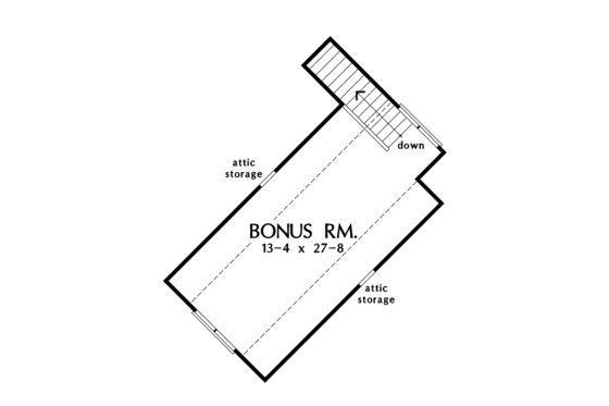 Floor Plan - Other Floor for European House Plan #929-950 - 3 bed, 2.5 bath