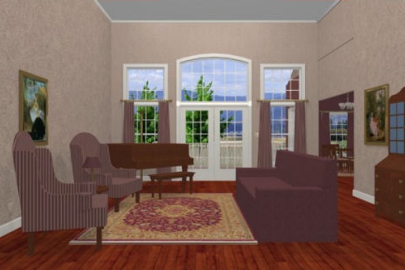 Dream House Plan - Photo 2 for Southern House Plan #56-198 - 3 bed, 2.5 bath