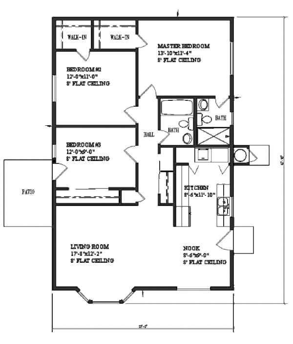 Dream House Plan - Contemporary Floor Plan - Main Floor Plan #1-986