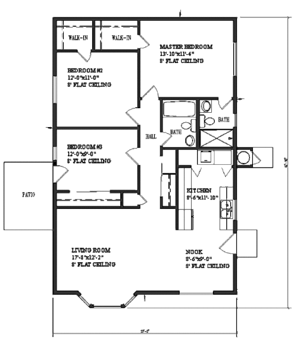 Home Plan - Contemporary Floor Plan - Main Floor Plan #1-986