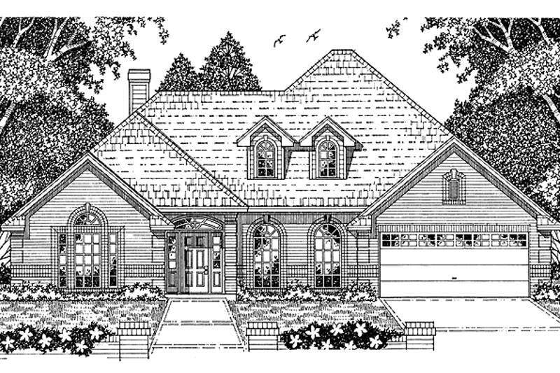 House Plan Design - European Exterior - Front Elevation Plan #42-487