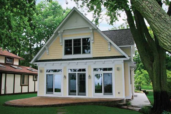 Exterior - Rear Elevation for Bungalow House Plan #928-191 - 3 bed, 2 bath