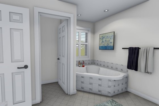 Interior - Master Bathroom 1 for Farmhouse House Plan #1060-1 - 4 bed, 2.5 bath