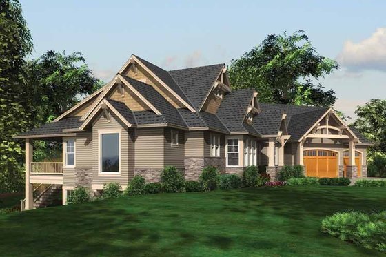 Exterior - Other Elevation for Craftsman House Plan #132-561 - 5 bed, 4 bath