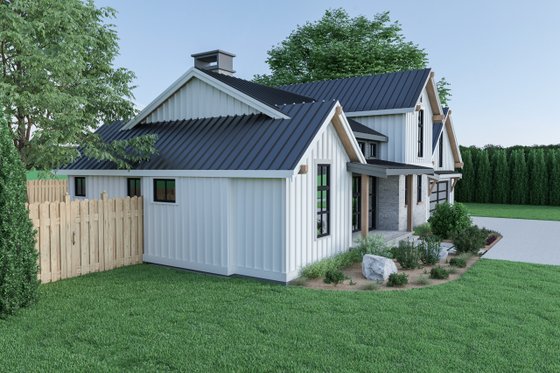 Exterior - Other Elevation 2 for Country House Plan #1070-33 - 3 bed, 2.5 bath